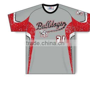Custom Sublimated Short Sleeves O-Neck St.Andrews Baseball Jersey/T-Shirt made of Moisture Wicking Cool Polyester fabric