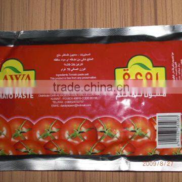 tomato paste in sachet