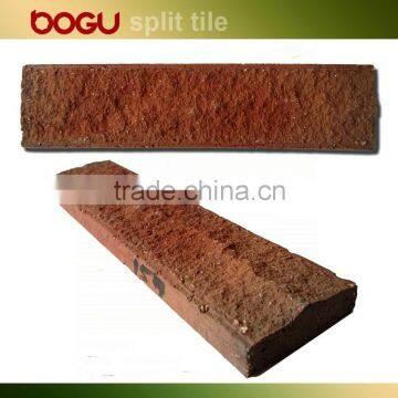 Red terracotta outside wall decorative clinker tile manufactured