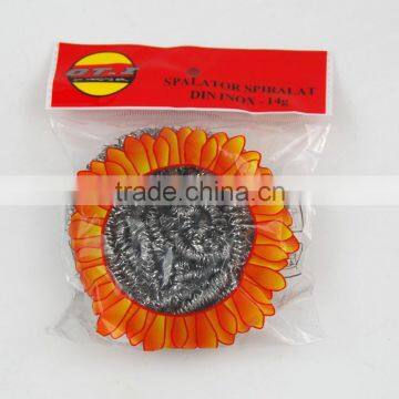 1pc opp bagspiral hotel stainnless pan scourer