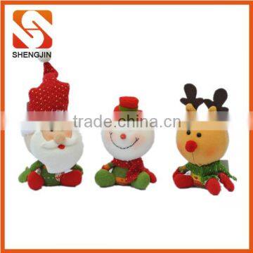 SJ-L6113 Christmas decorating sitting dolls santa snowman reindeer foam toys