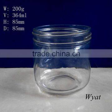 365ml high capacity round glass jam jar on sale SLJc71