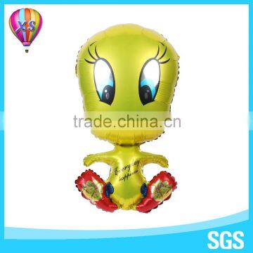 Yellow duck carton character balloon for customed balloon for promotion or kids'gift and party needs