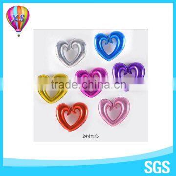 2016 new wedding favors foil balloon with heart shape for inflatable helium balloon