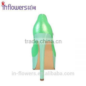 Peeptoe Patent Leather Ankle Strap Custom Design Fancy Ladies Shoes photo-5