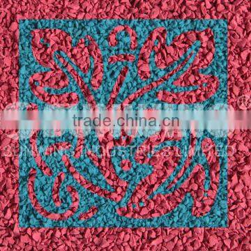 outdoor plastic granules epdm adhesive carpet tile