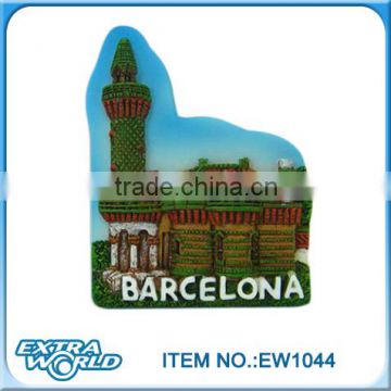 barcelona resin fridge magnet souvenir