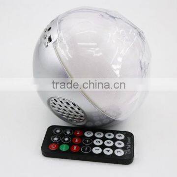 Hottest Top Quality 2016 Music Mini Bluetooth Speaker With FM Radio,LED Light, TF Card Support