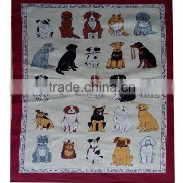 Digital Printed Tea Towel Kitchen Linen/cotton Teatowel Printed for Sales &home Decoration Animals