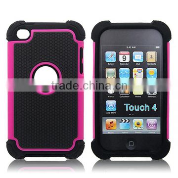 Hot sell and popular in USA Triple defender case for iPod touch 4