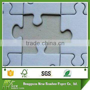 Dongguan factory laminated grey board puzzel sheet paper