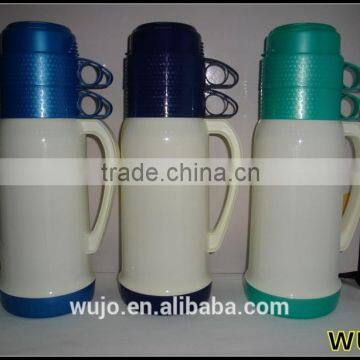 1000ml 1800ml Thermos Flask / Glass Water Bottle / Two Cups Plastic Mug / Vacuum Flask / China Kitchenware Manufacturer
