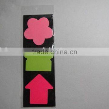 Flower shaped sticky note