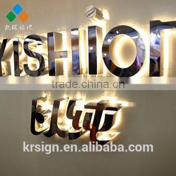 Stainless Steel Shop Backlit Sign on Sale of Good Quality photo-3