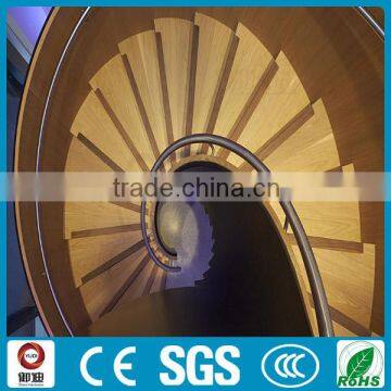 Modern Residential Indoor Steel Wood Curved Staircs photo-2