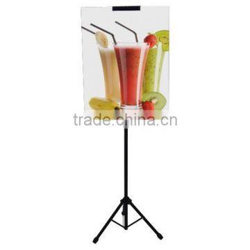 Trade show promotional tripod wall picture shelf