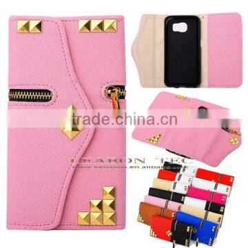 New Arrival Mobile Phone Credit Card Wallet Pouch Leather Case for Samsung Galaxy S6 photo-2
