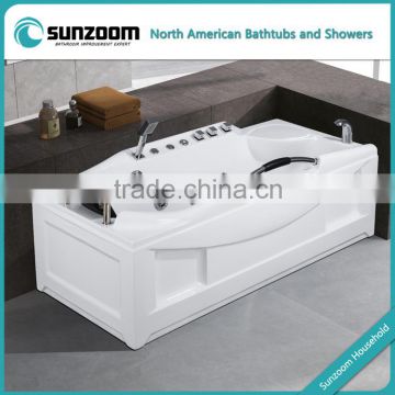 UPC 2016 new plastic bathtub for adult,bathtub with handle,corner bath shower combo