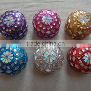 lac beaded small jewellery boxes wholesale from india