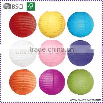 Chinese various color paper lanterns for decoration