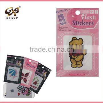 Glitter 3d Handmade Sticker/glitter Decorate Sticker/glitter Powder Sticker