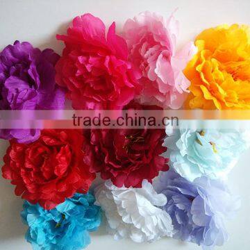 cheap peony silk flower head