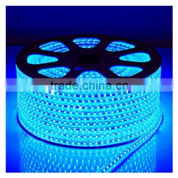 120V 220V 8mm FPC Blue Color 14.4W Flexible 5050 LED Strip Light