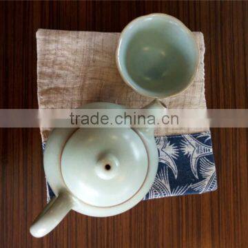 14.5*-14.5cm Ramie &Cotton Fabric Cup Coaster