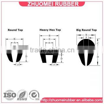 rubber vibrating screen support stringer bar capping