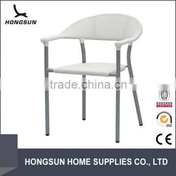 High Quality lot price metal armrest fabric chair