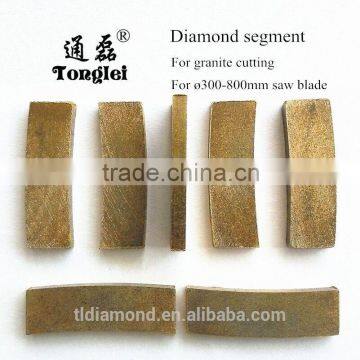 High speed DIA300~800mm diamond segment for cutting granite