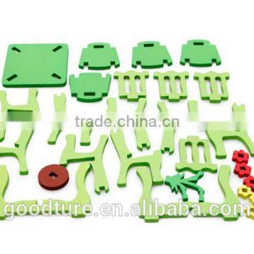 3D Assembling Mini Furniture Dining Table And Chair Set Wooden Toy DIY Toy photo-4