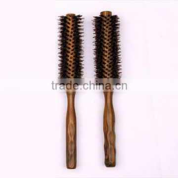 Rotating Wooden Hair Brush