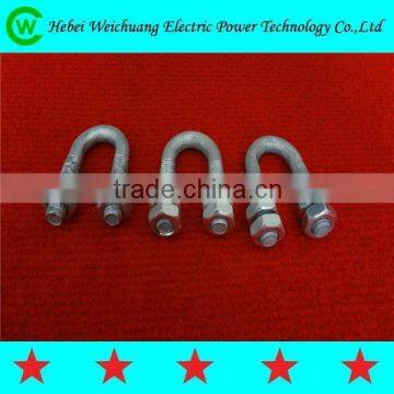 Finely Processed Good Quality Product Stainless Steel Galvanized U Bolt for Power Line Hadware Fittings, WeiChuang Product photo-4