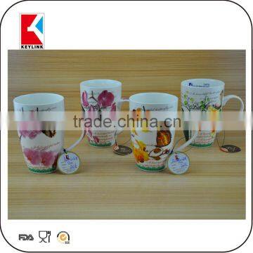 best selling items full decal printing mug white coffee new bone china cup mug