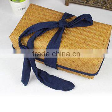 Hand-woven wooden crafts/Creative natural bamboo Cosmetic admission package