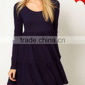ladies fashoin skirt with a scoop neckline D-1442