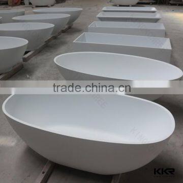 Hot sale solid surface stone resin kkr bath tub