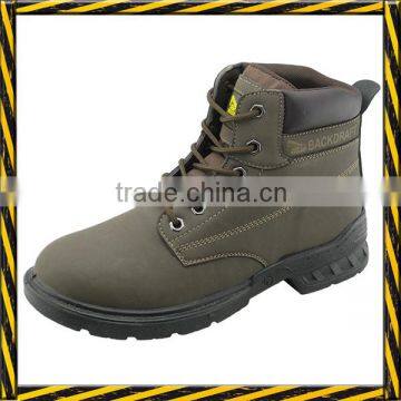 PU nubuck leather PU sole work safety boots