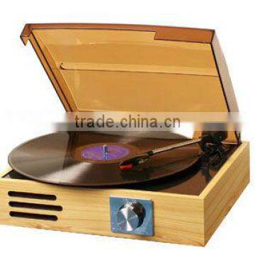 retro wooden turntable player T108