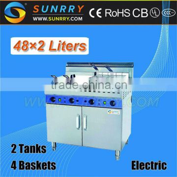 Commercial automatic double tank 2 basket lift henny penny deep fryer for fried chicken