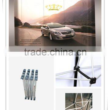 Advertising pop up display stand in curve and straight made in china