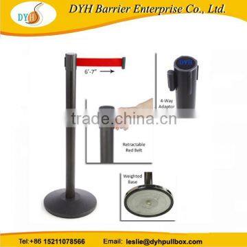 Powder Coating Queue Pole for Airport Insulation Retractable Barrier photo-3