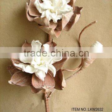 Canton Fair Decorative Artificial Dyed Eva Flower lutos 30" Succulent long Stem for Home Decoration