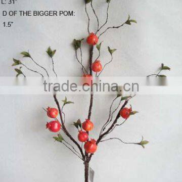 2014 Artificial Fake Fruits Spray 31" Artificial Polyfoam Pom Spray