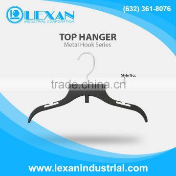 C498 - 12" Plastic Hanger with Metal Hook for Tops, Shirt, Blouse (Philippines)