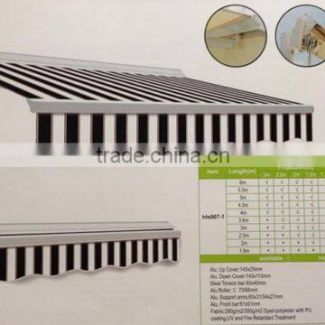 outdoor retractable fixed aluminum awning