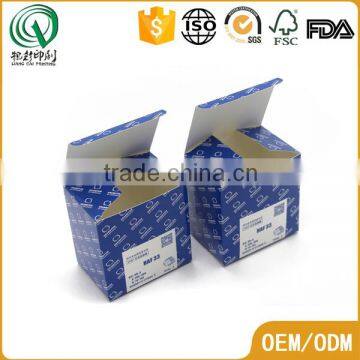 Blue glossy lamination foldable cardboard packaging boxes matchbox packaging box                        
                                                                                Supplier's Choice