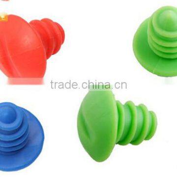 100%Food Grade Silicone Wine Bottle Man Corscrew Stopper for Winne photo-4