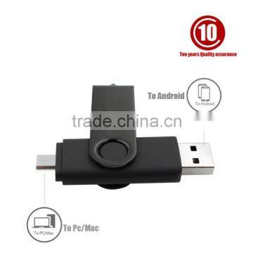 New OTG 16G Micro-USB 2.0 USB Flash Drive for Cell Phones and Tablet PCs(Black)